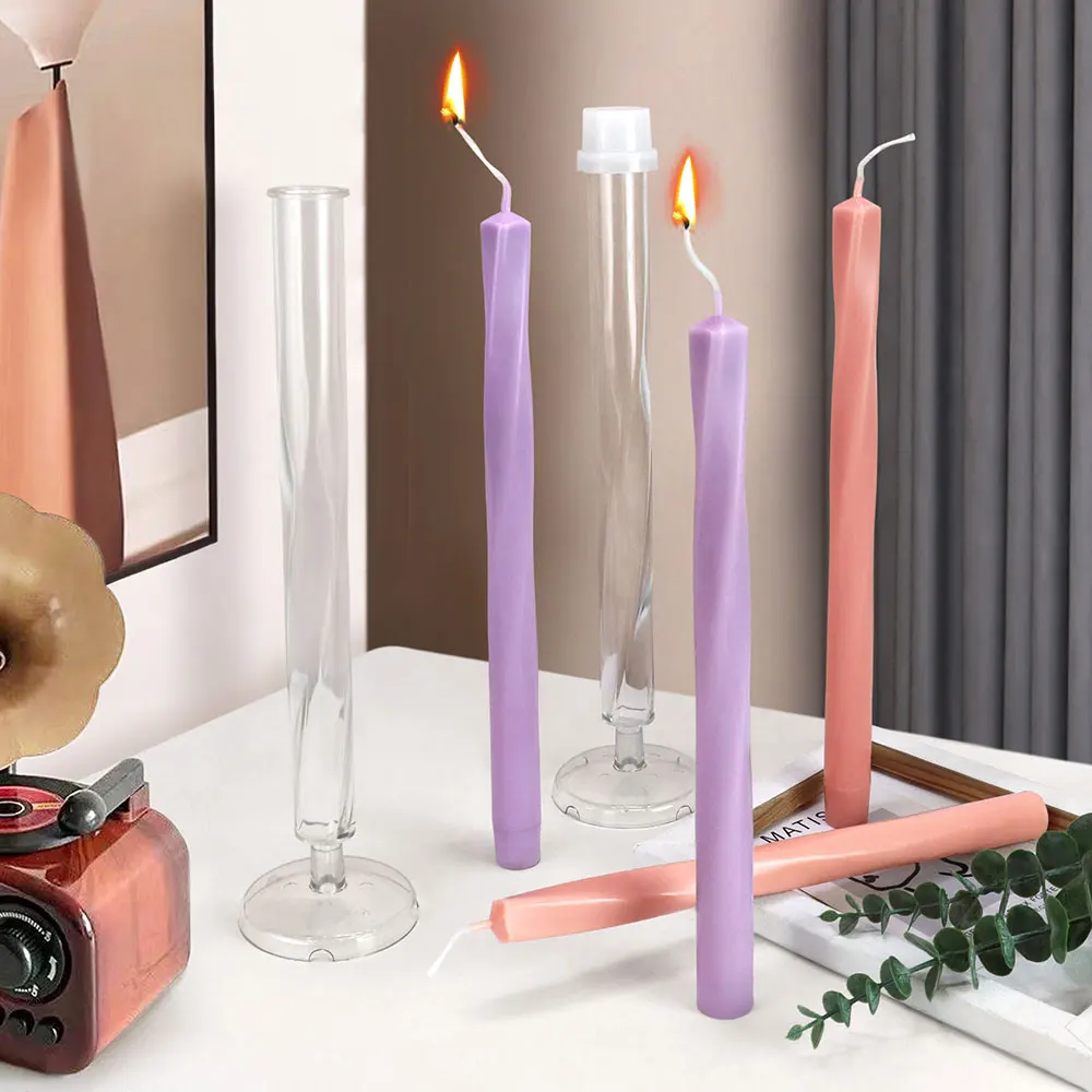 Candle Making Tips - Spiral kare sütun plastik mum kalıp