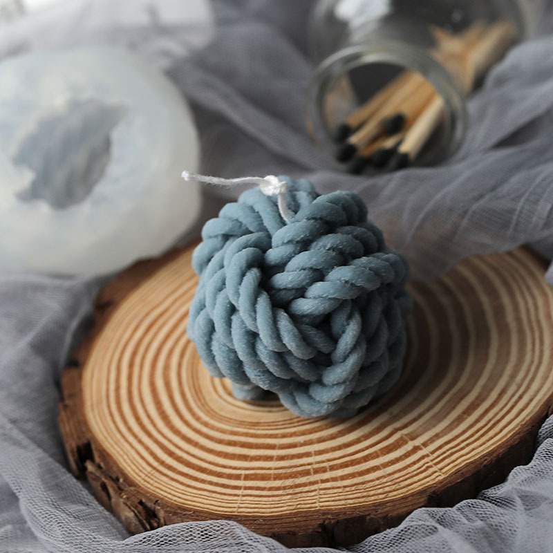Candle Making Tips - 3D Yün Şekli Mum Kalıp Kokulu