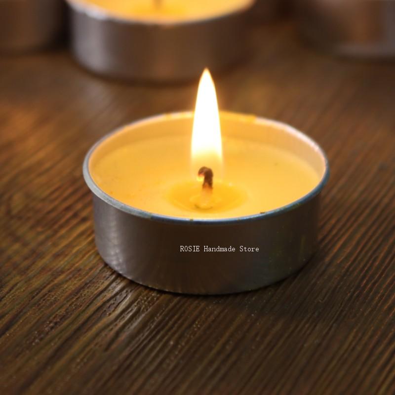 Candle Making Tips - Boş çay balmumu dairesel alüminyum kutu