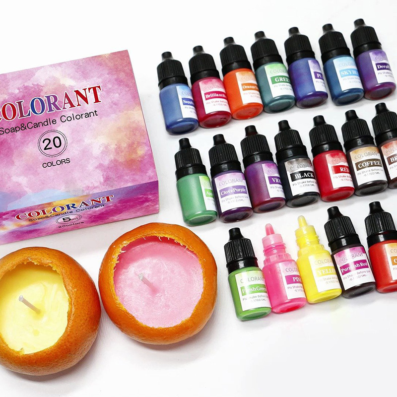 Candle Making Tips - 20 renk mum balmumu Pigment sıvı