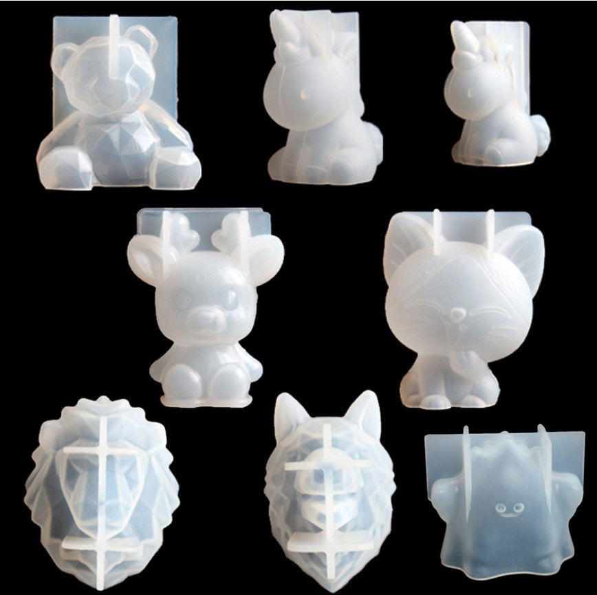 Candle Making Tutorial - Şeffaf Unicorn Silikon Epoksi Reçine Kalıpları