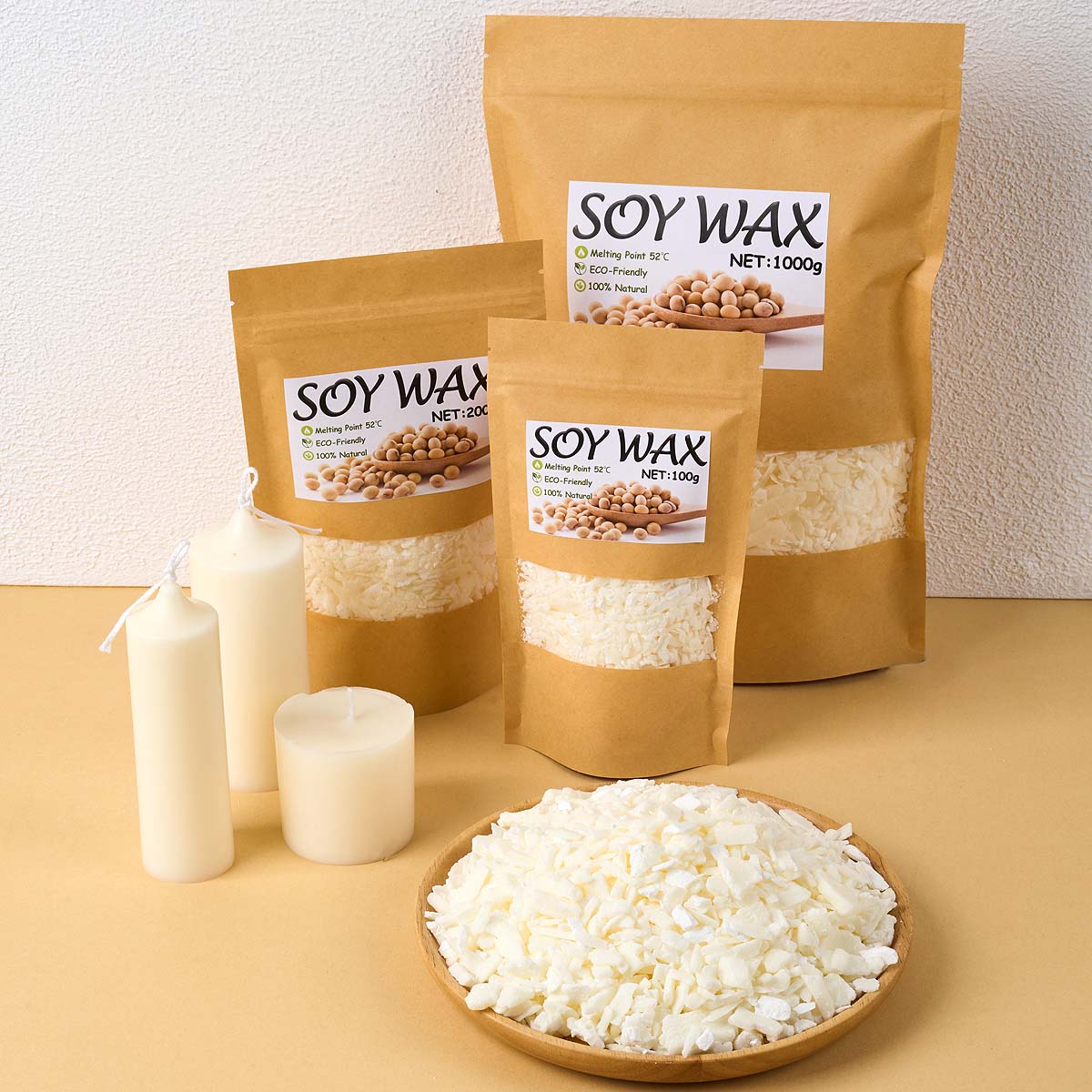 Candle Making Tips - 1 Pound Saf Beyaz Soya Balmumu