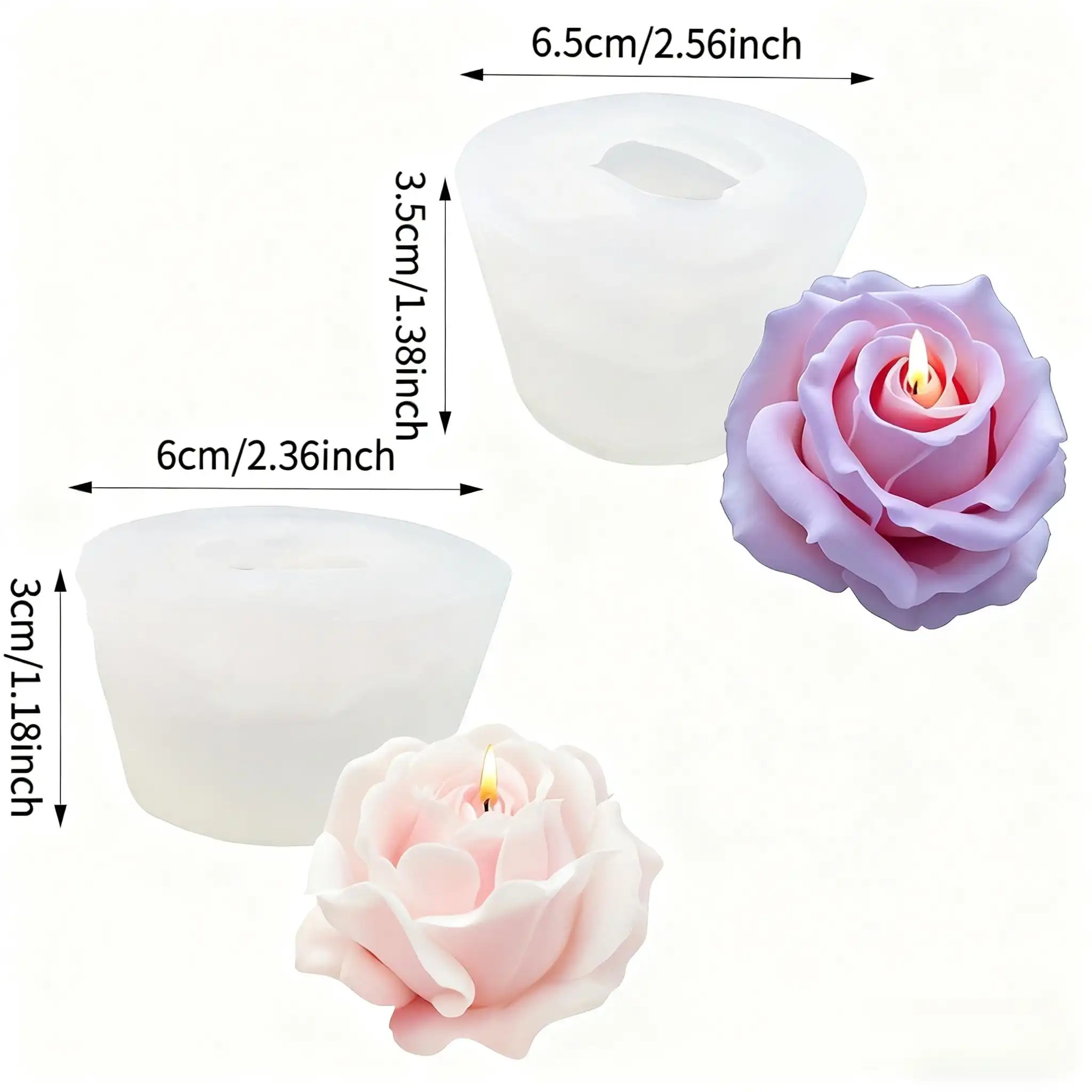2 Parça Romantik 3D Gül Siliko - Candle Making Tips incelemesi ve fiyatı