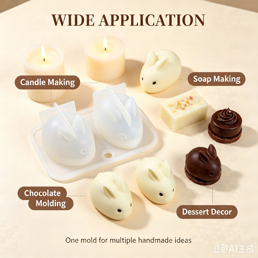 3D Mini Tavşan silikon kalıp G - Candle Making Tutorial incelemesi ve fiyatı