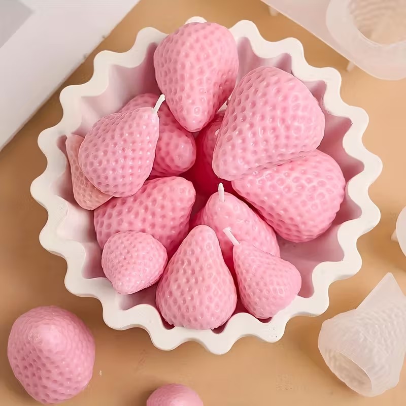 Çilek Silikon Mum Kalıbı DIY A - Candle Making Tutorial incelemesi ve fiyatı