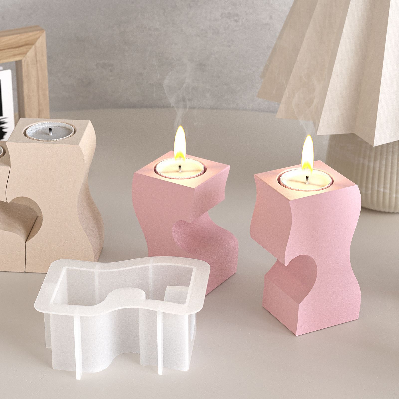 S Kalp Şamdan Silikon Kalıplar - Candle Making Tutorial incelemesi ve fiyatı