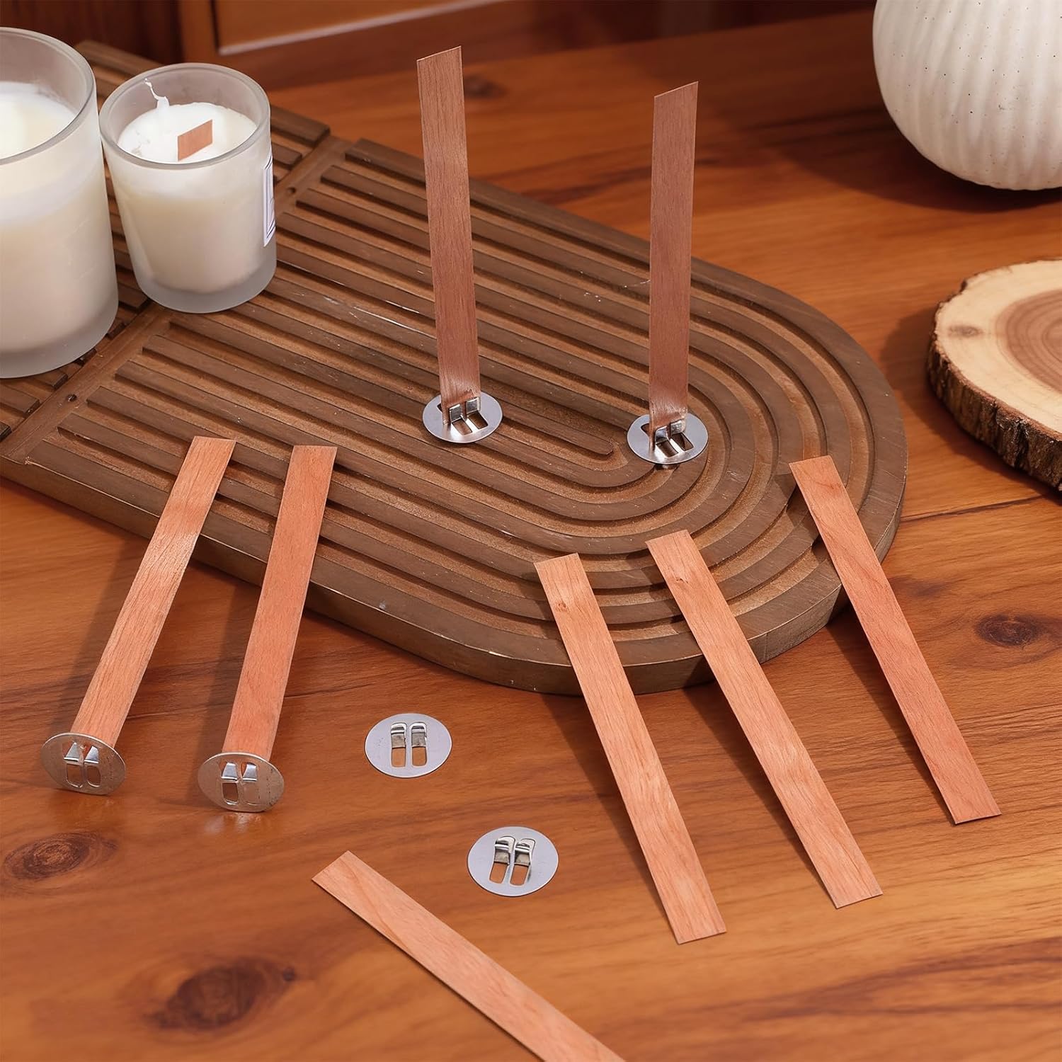 60 adet ahşap fitiller mum yap - Candle Making Tips incelemesi ve fiyatı