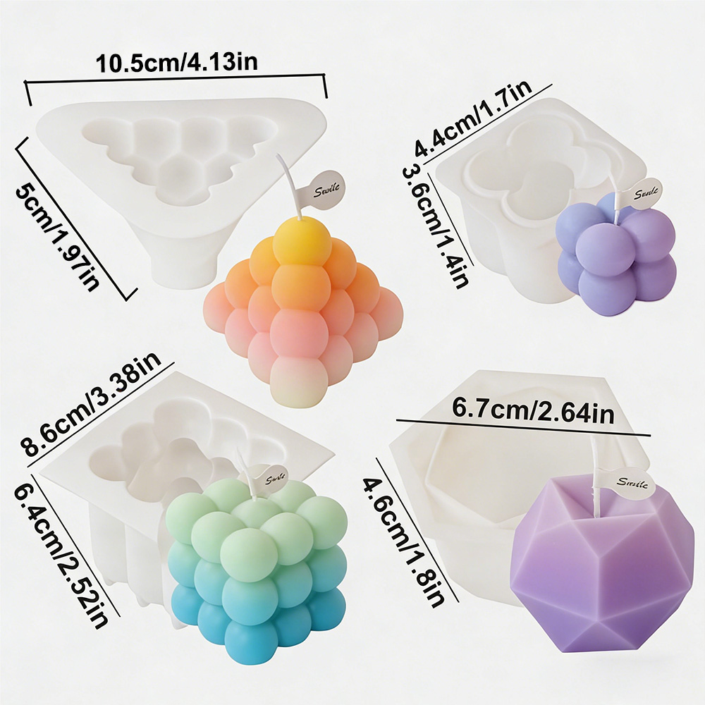 3D Kabarcık Küp Silikon Mum Ka - Candle Making Activity incelemesi ve fiyatı